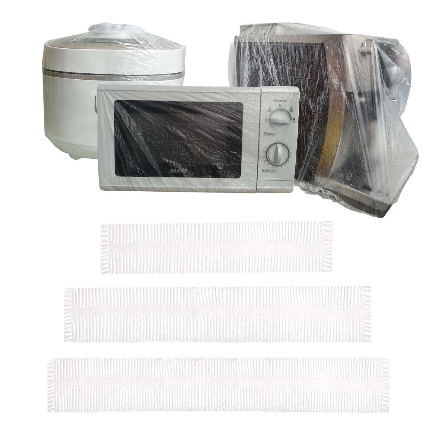 150 PCS Disposable Kitchen Small Appliance Dust Covers with Elastic Band
