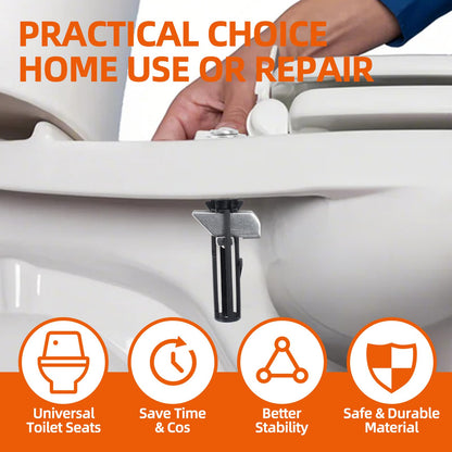 Universal Anti-Wobble Toilet Seat Mounting Kit