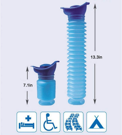 Expandable Portable Emergency Urinal & Female Urination Device Set