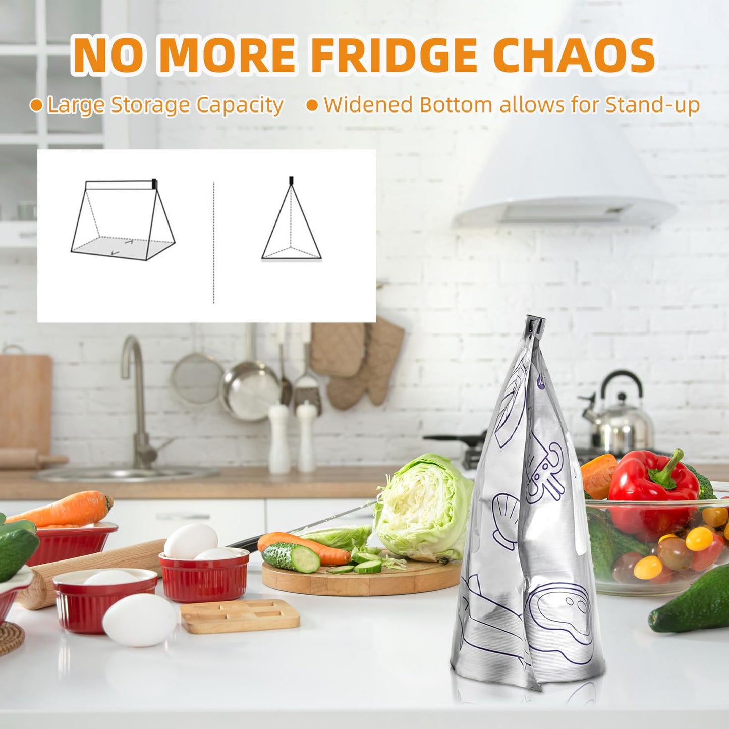30PCS Reusable Aluminum Foil Food Storage Bags