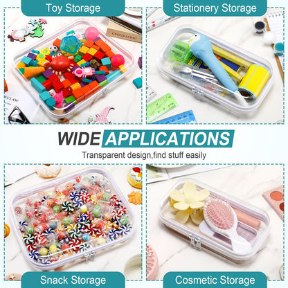3-Piece Clear Hard PET Zipper Storage Cases