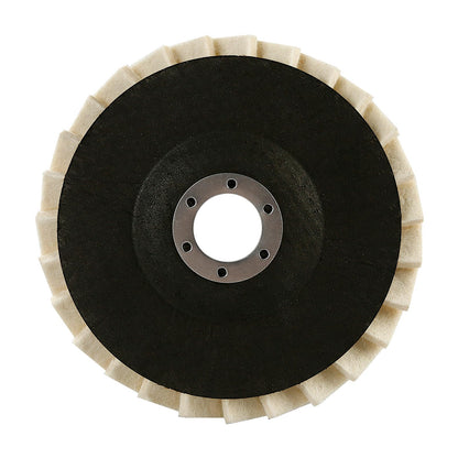 5-Inch Wool Felt Polishing Flap Disc Set for Angle Grinders
