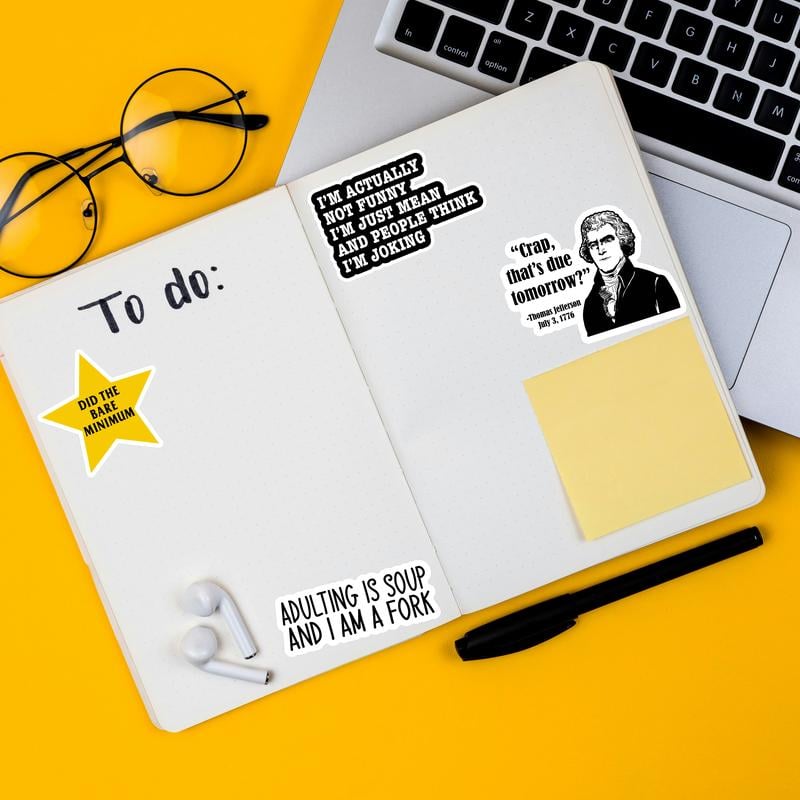 130Pcs Funny Saying Stickers Pack