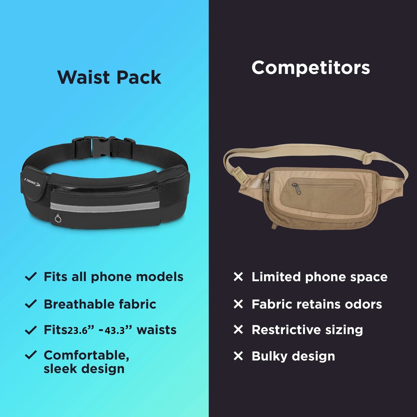 Running Belt & Money Waist Pack