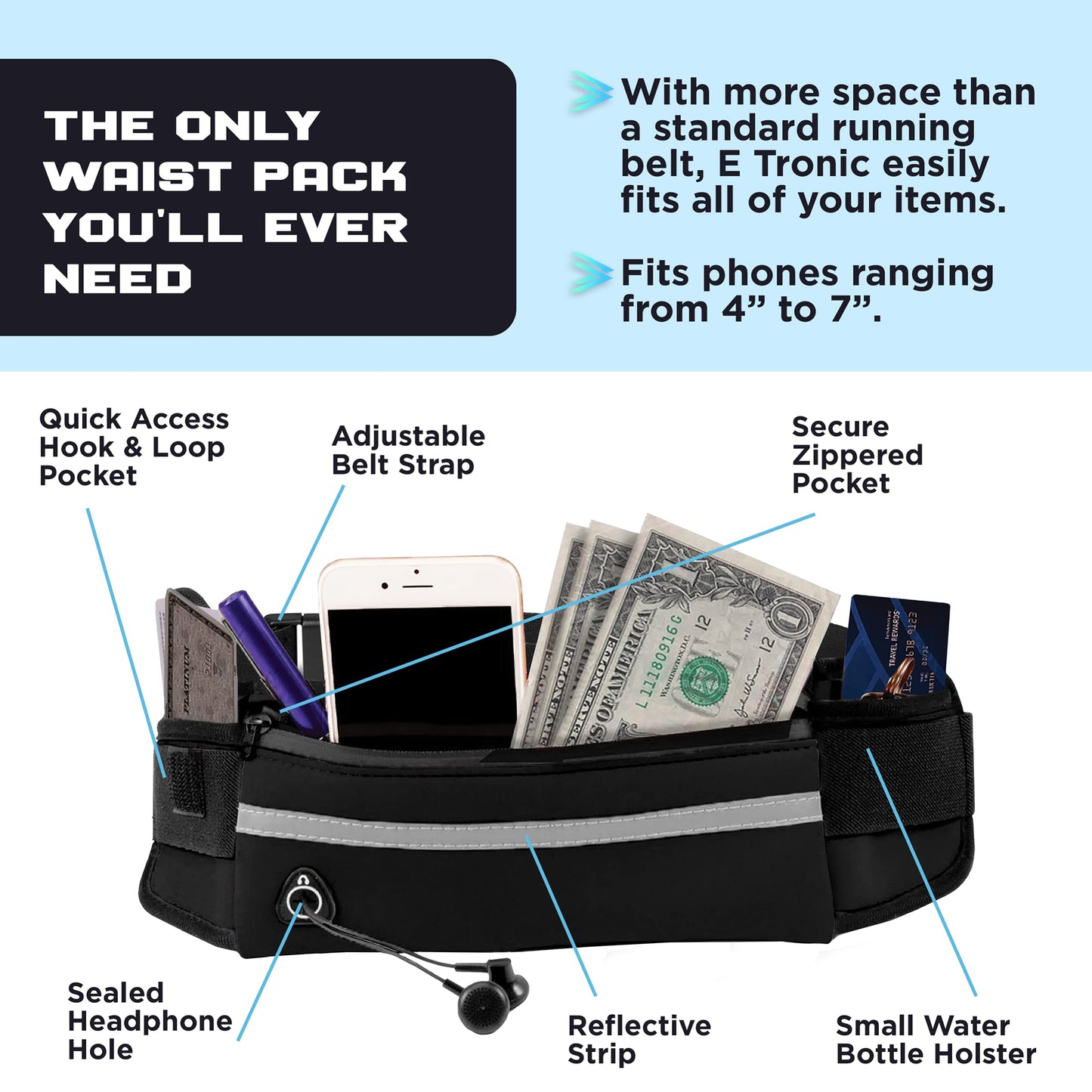 Running Belt & Money Waist Pack