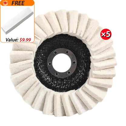 🔥Wool Felt Flap Discs Polishing Wheel