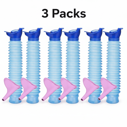 Expandable Portable Emergency Urinal & Female Urination Device Set