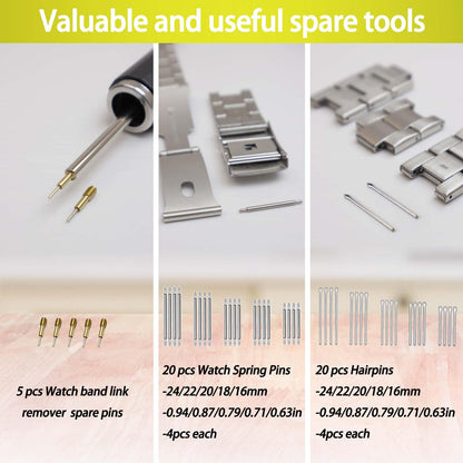Professional Watch Link Removal & Band Adjustment Kit