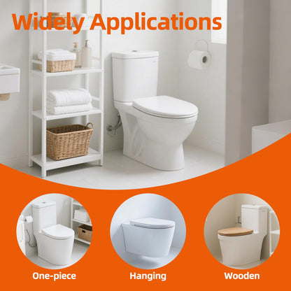 Universal Anti-Wobble Toilet Seat Mounting Kit