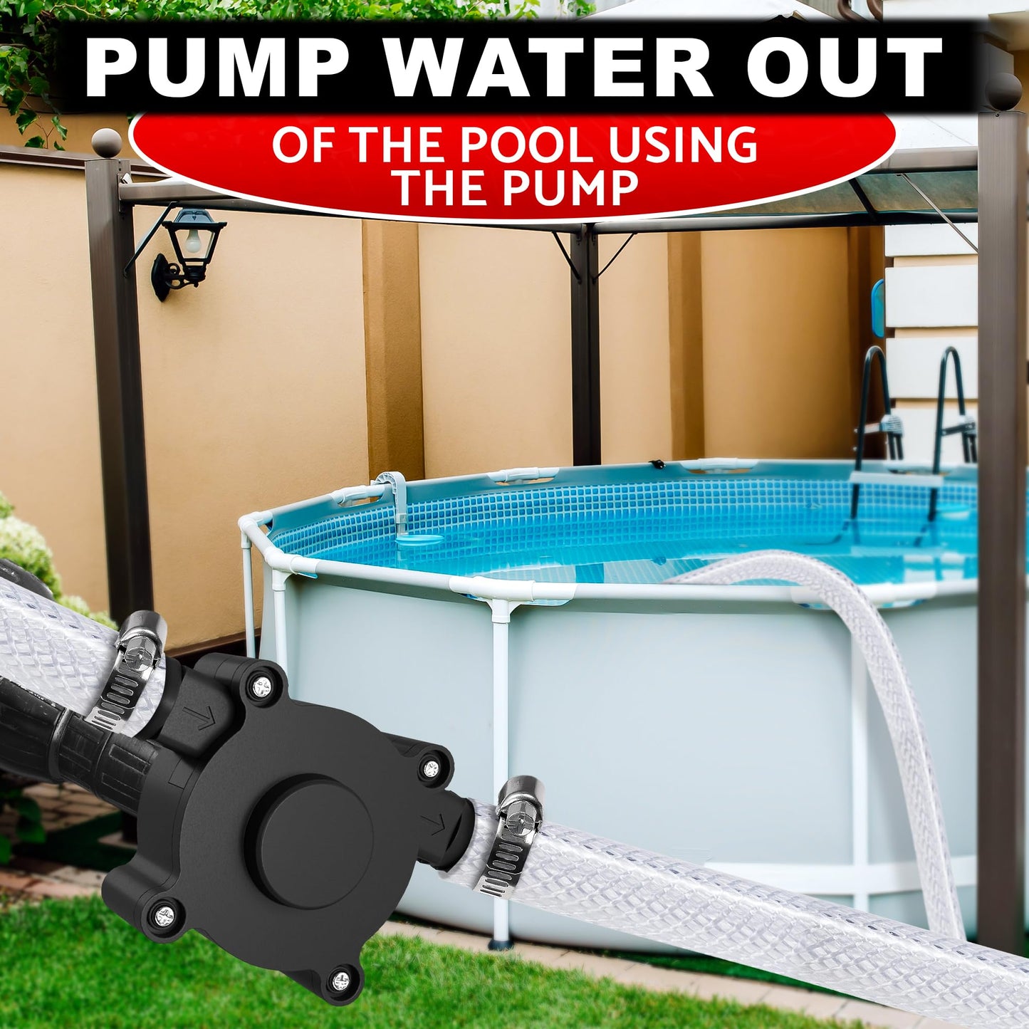 Portable Electric Drill Water Pump