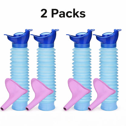 Expandable Portable Emergency Urinal & Female Urination Device Set