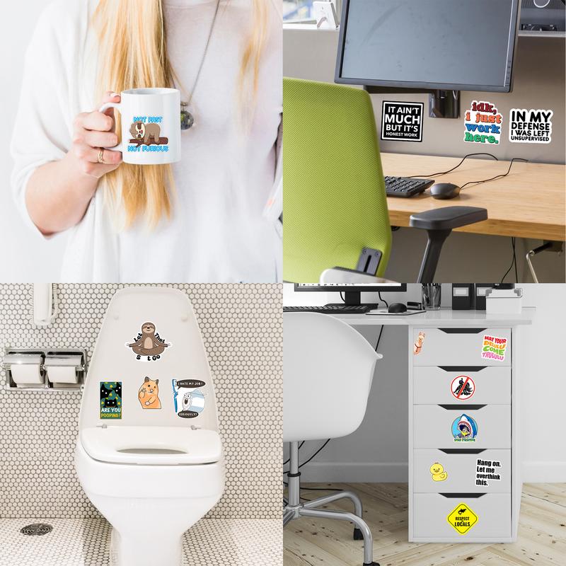 130Pcs Funny Saying Stickers Pack