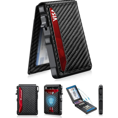 RFID Blocking Aluminum Pop-Up Wallet