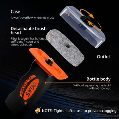 2-in-1 Car Glass Oil Film Remover & Integrated Cleaning Brush
