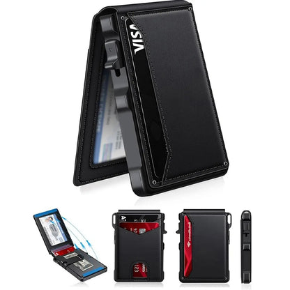 RFID Blocking Aluminum Pop-Up Wallet