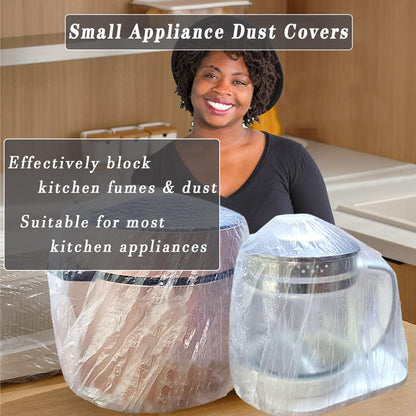 150 PCS Disposable Kitchen Small Appliance Dust Covers with Elastic Band